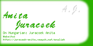 anita juracsek business card